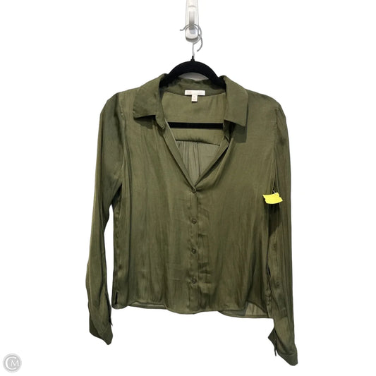 Top Long Sleeve By Gb In Green, Size: Xs
