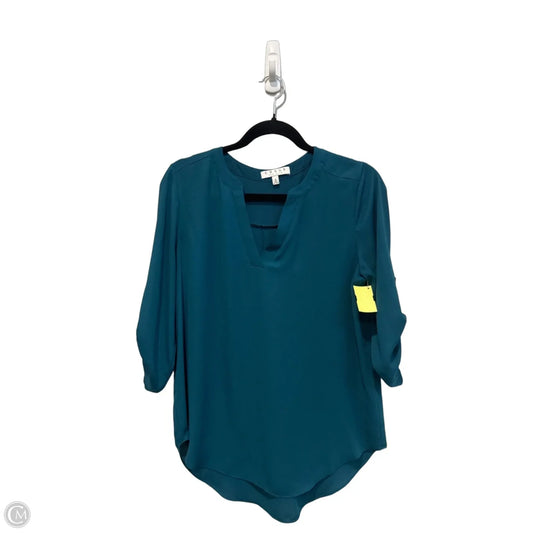 Top Long Sleeve By Chaus In Aqua, Size: S