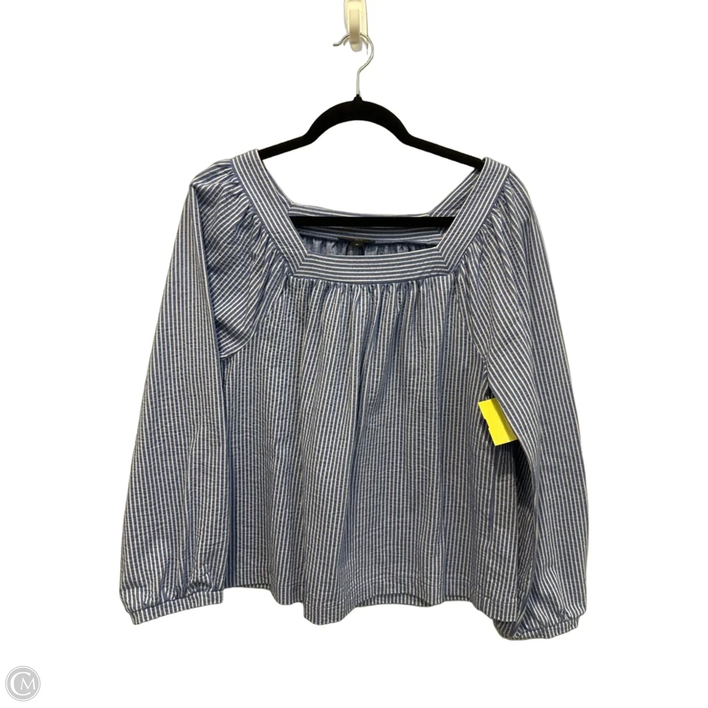 Top Long Sleeve By J. Crew In Striped Pattern, Size: M