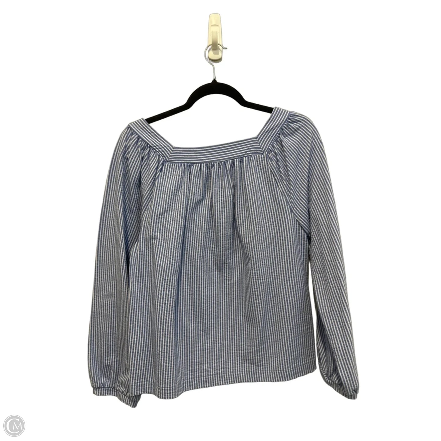 Top Long Sleeve By J. Crew In Striped Pattern, Size: M