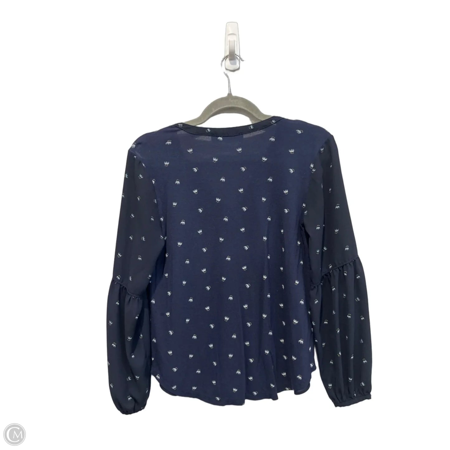 Top Long Sleeve By Loft In Navy, Size: Xs