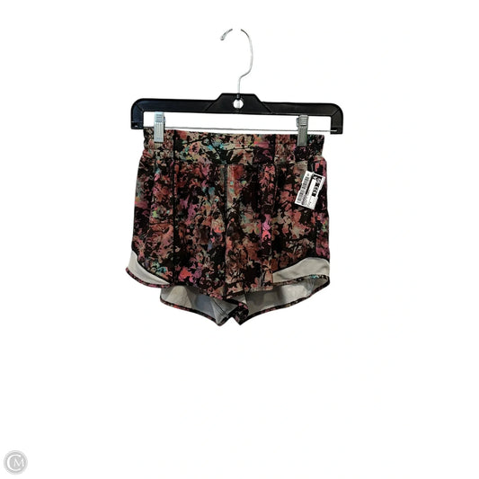 Athletic Shorts By Lululemon In Multi-colored, Size: 4