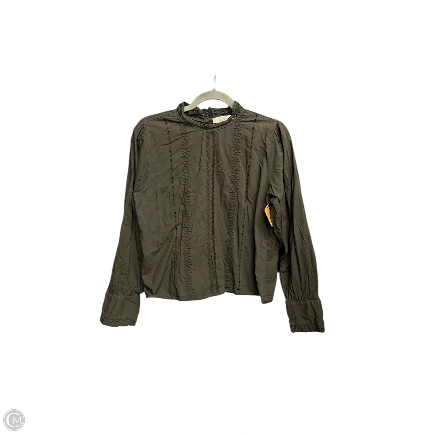 Top Long Sleeve By Loft In Green, Size: M