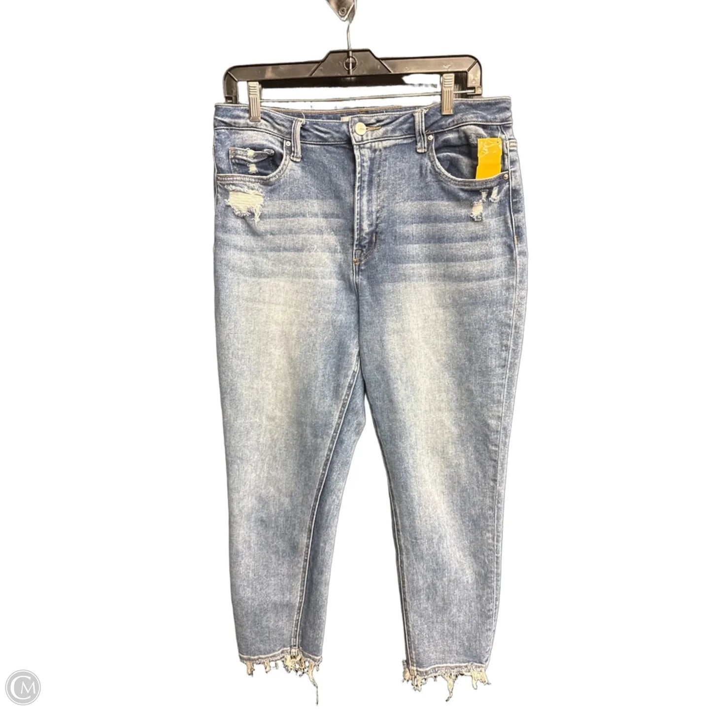 Jeans Cropped By Micas In Blue Denim, Size: 8