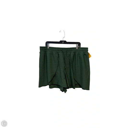 Athletic Shorts By Summersalt In Green, Size: 1x
