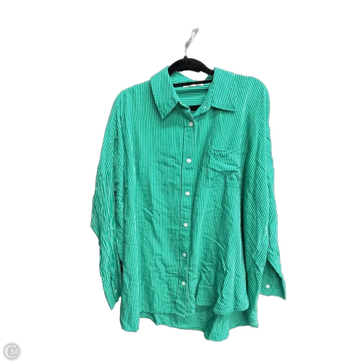 Top Long Sleeve By Copper Key In Green, Size: S