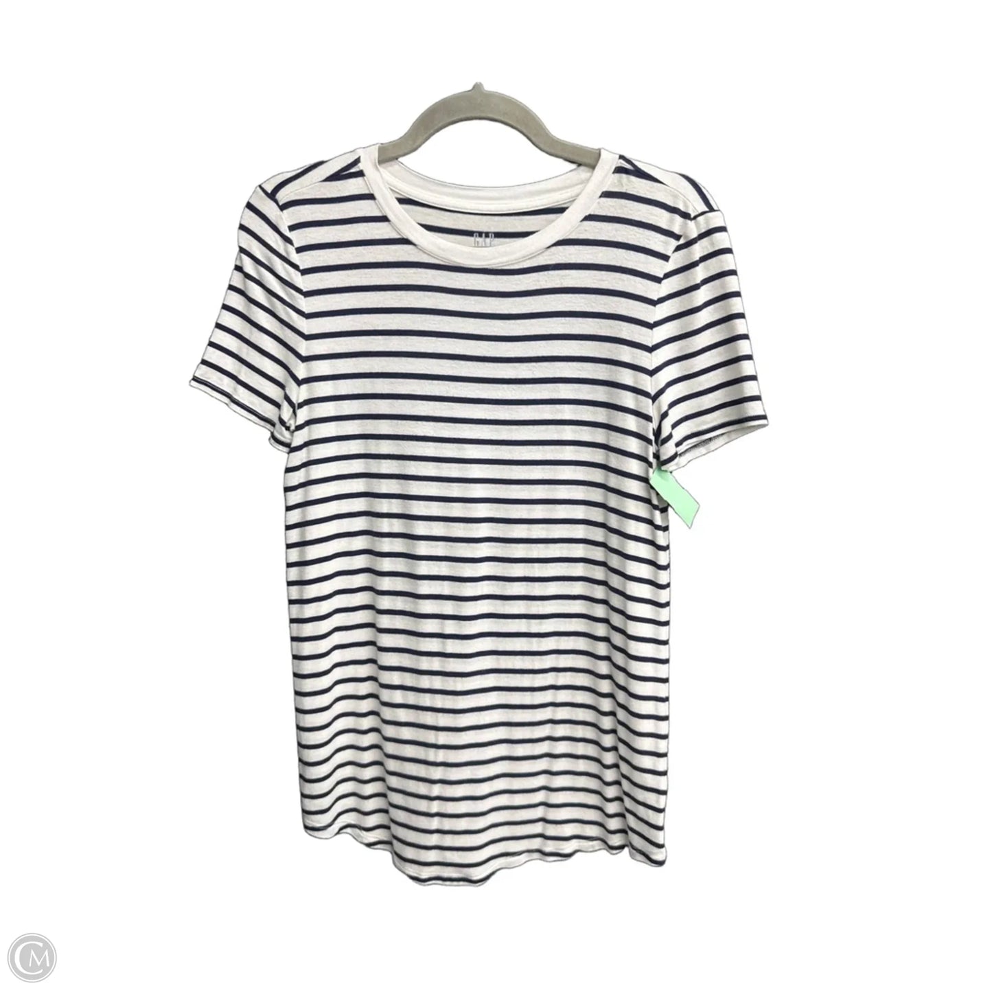 Top Short Sleeve By Gap In Striped Pattern, Size: Xs