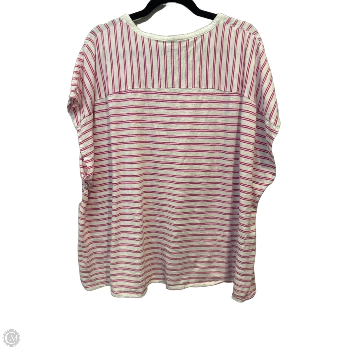 Top Long Sleeve By St Johns Bay In Striped Pattern, Size: 3x