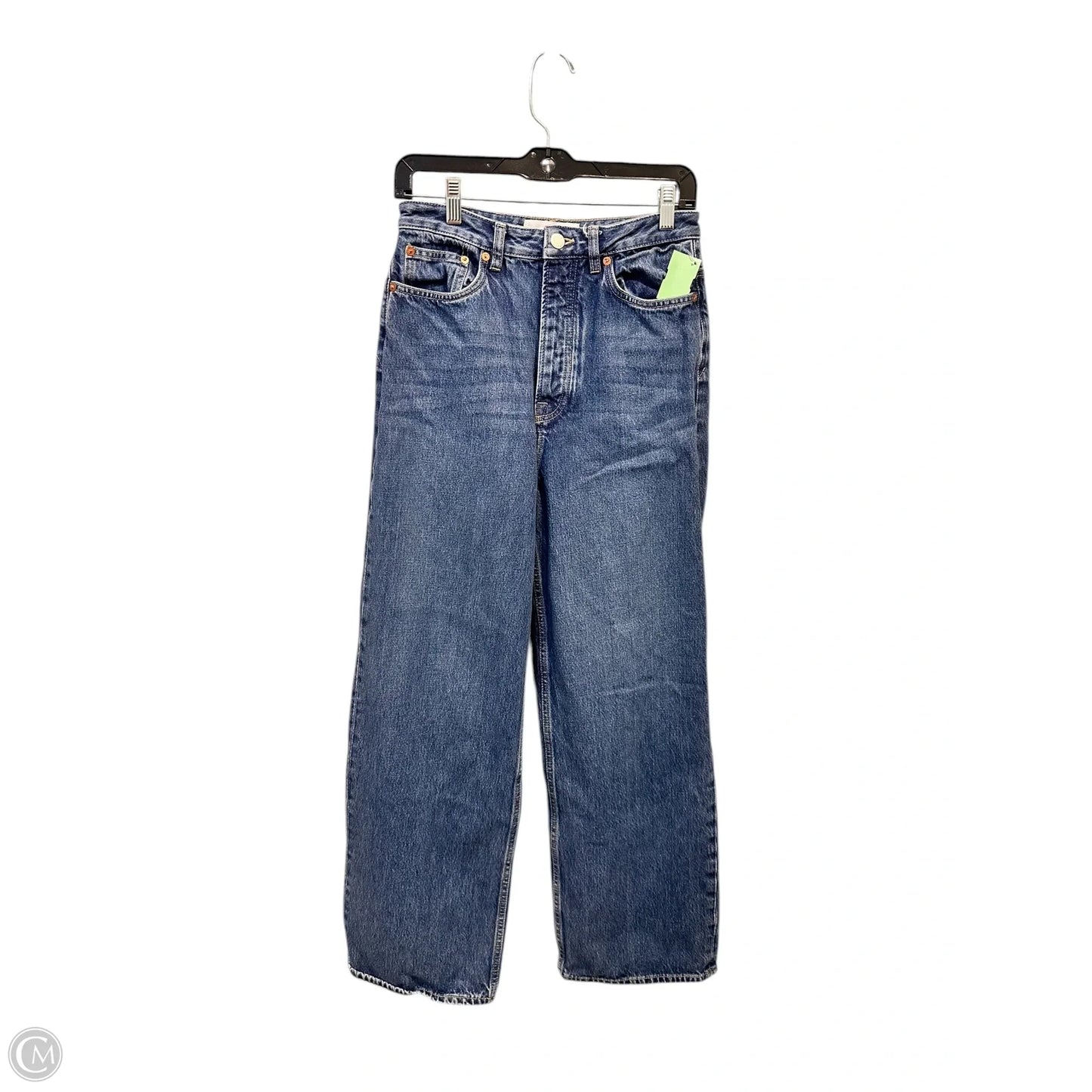 Jeans Wide Leg By Clothes Mentor In Blue Denim, Size: 4