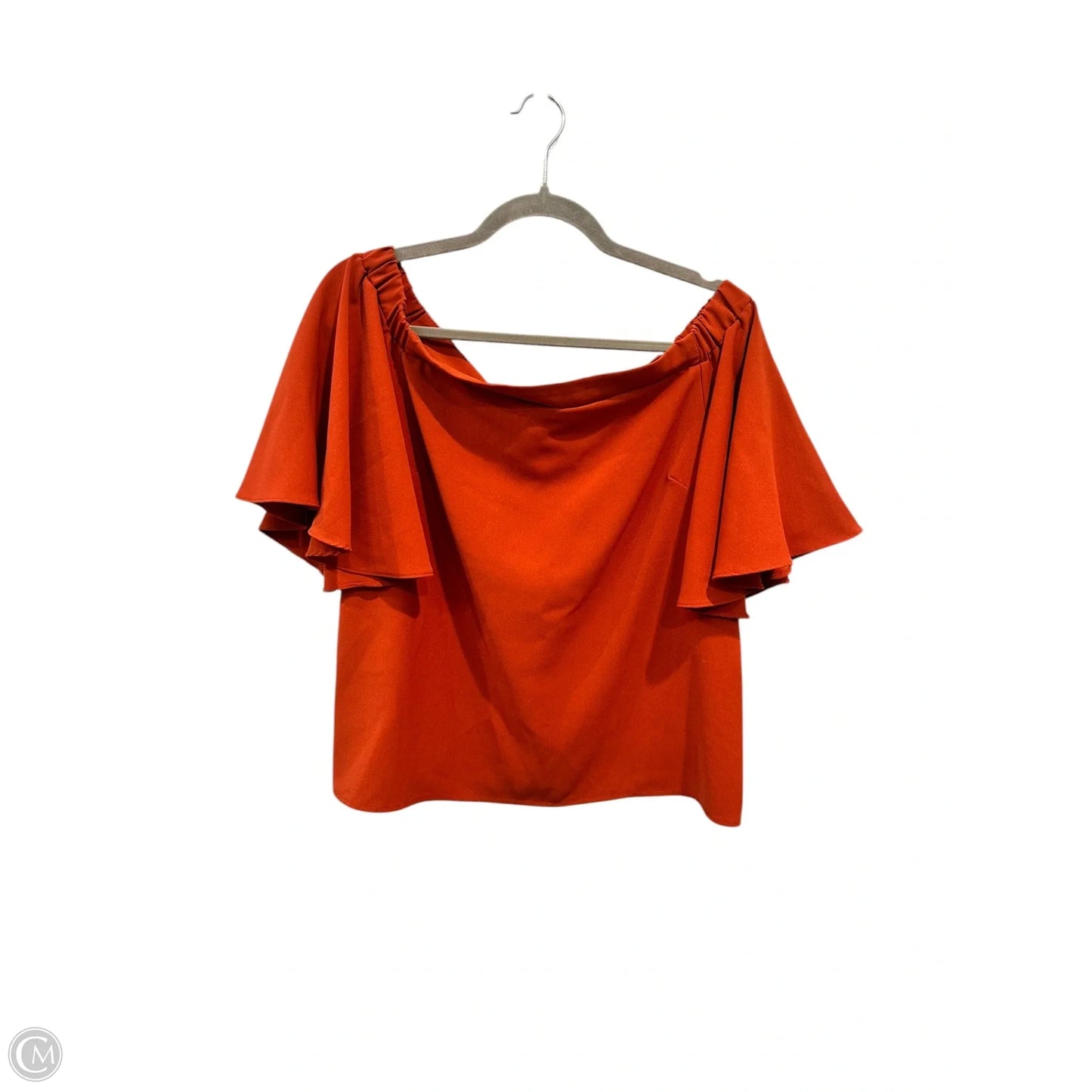 Top Short Sleeve By Do + Be In Orange, Size: M