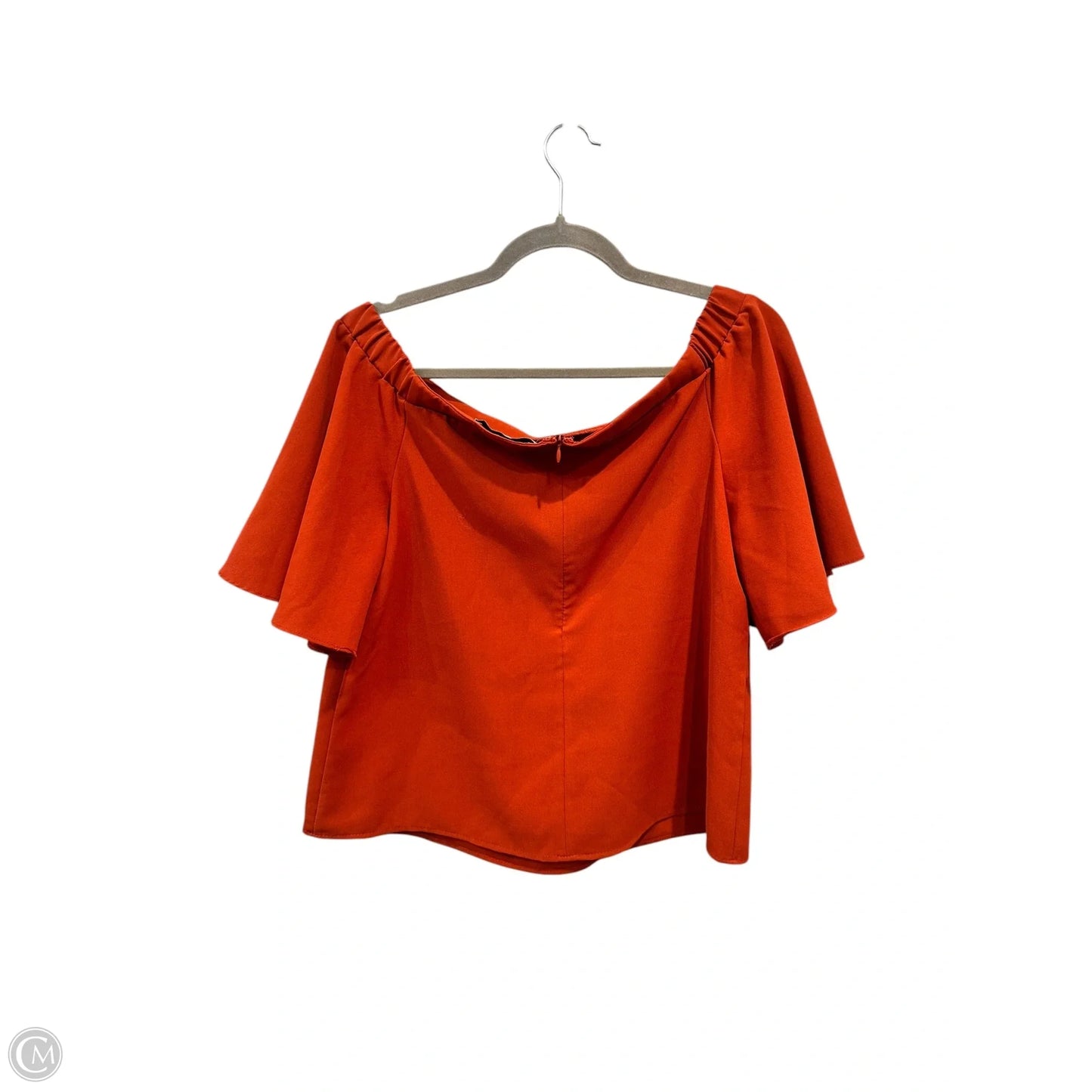Top Short Sleeve By Do + Be In Orange, Size: M