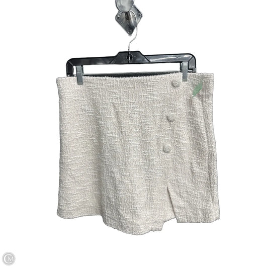 Skort By Cato In Cream & White, Size: M