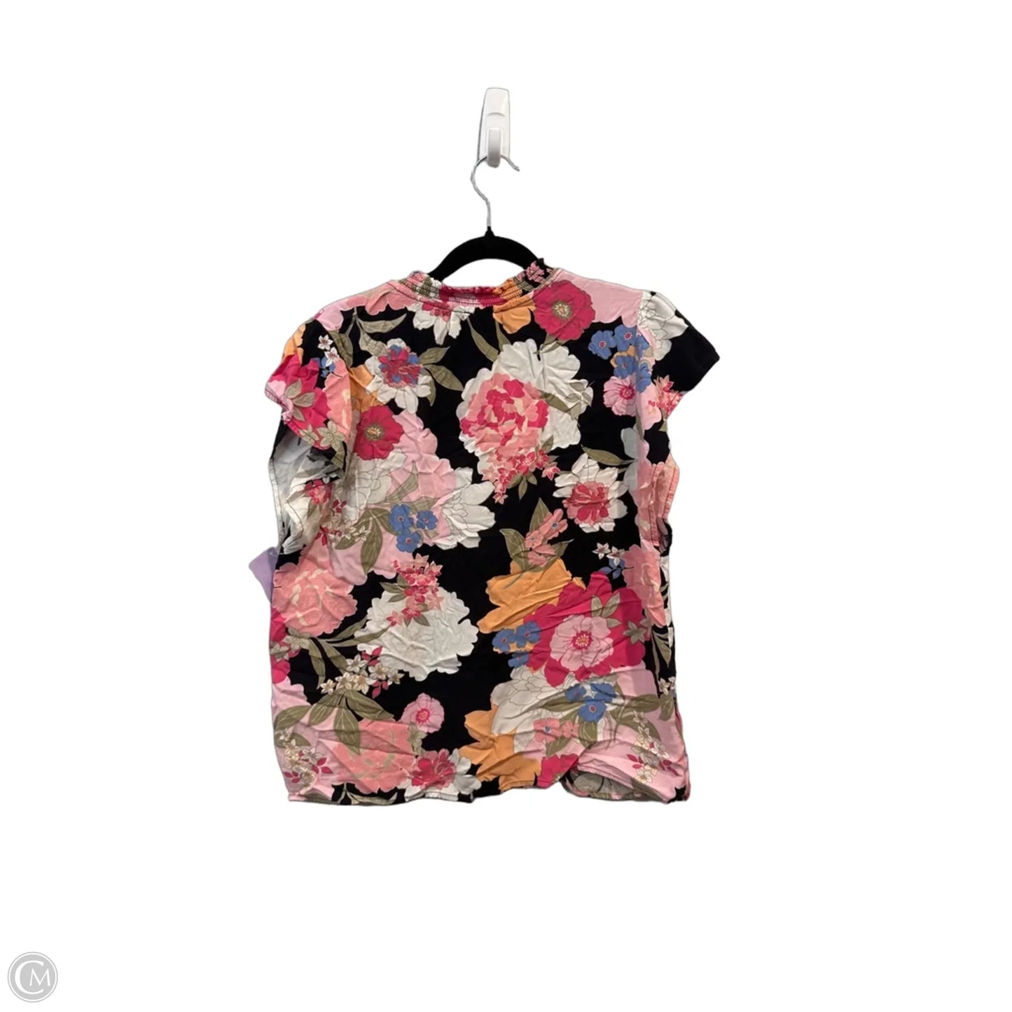 Top Short Sleeve By Jessica Simpson In Floral Print, Size: M