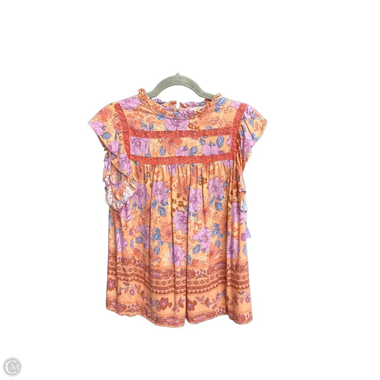 Top Sleeveless By Hailey & Co In Floral Print, Size: M