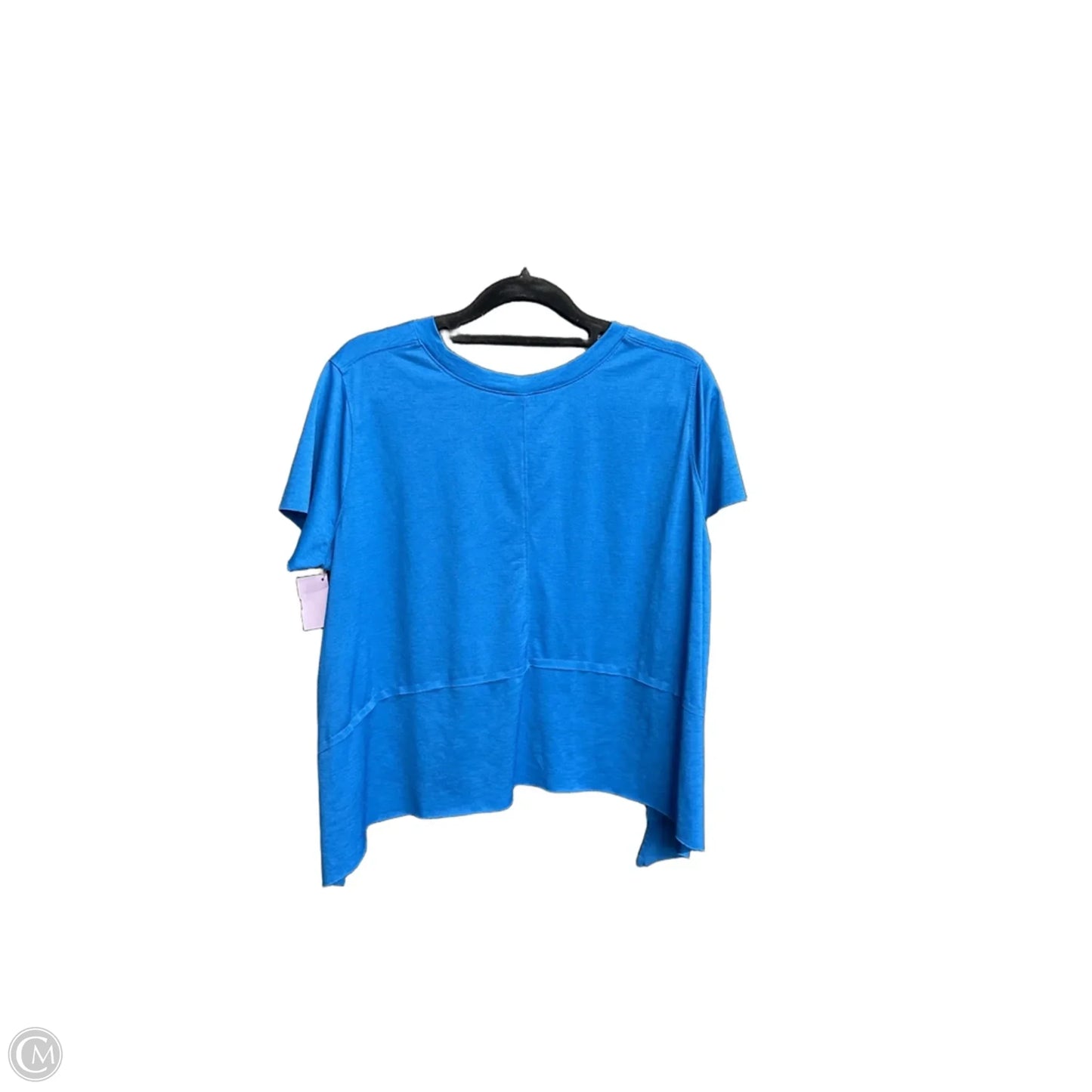 Top Short Sleeve By Zenana In Blue, Size: M
