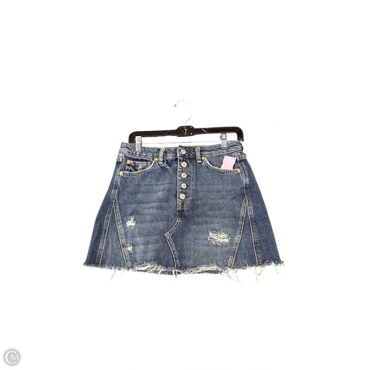 Skirt Mini & Short By We The Free In Blue Denim, Size: 6