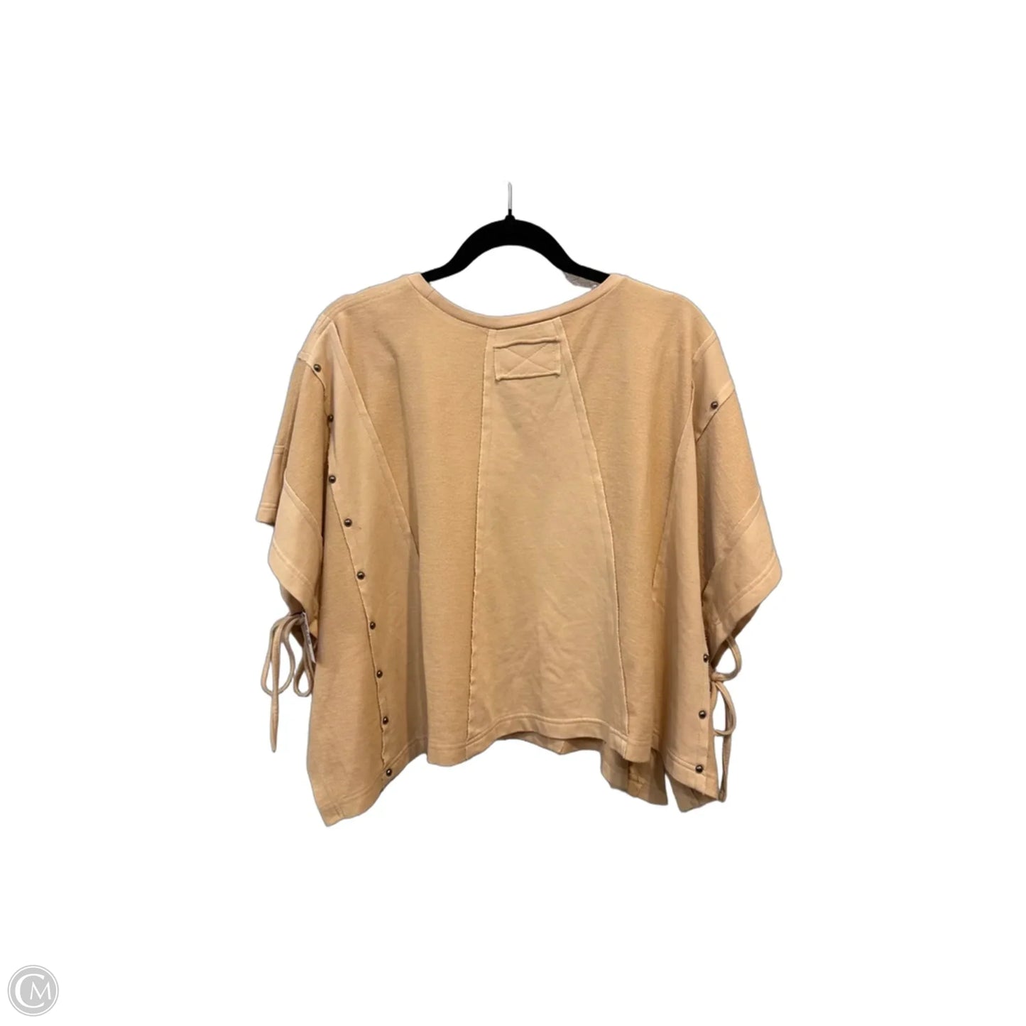 Top Short Sleeve By Blue B In Tan, Size: S