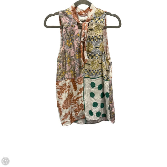 Blouse Sleeveless By Anthropologie In Multi-colored, Size: L