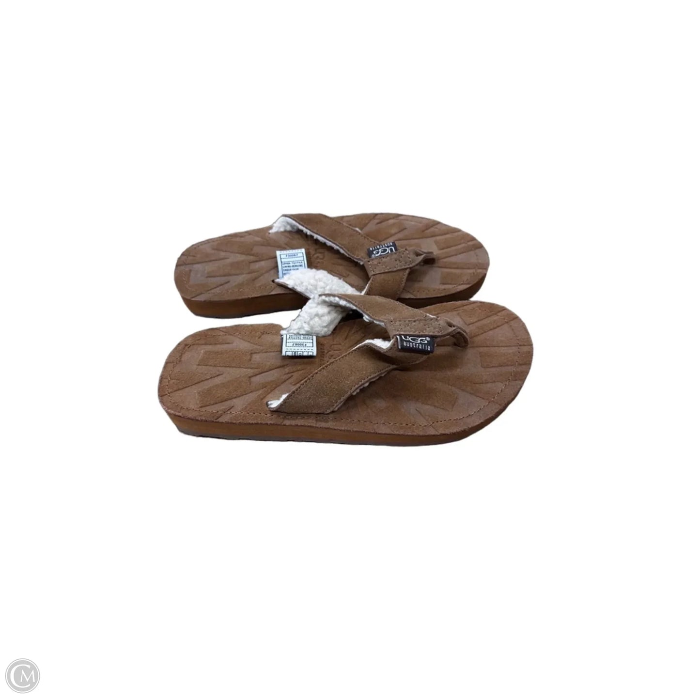 Sandals Designer By Ugg In Brown, Size: 6