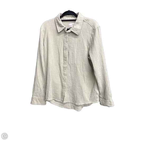 Top Long Sleeve By Universal Thread In Green, Size: M