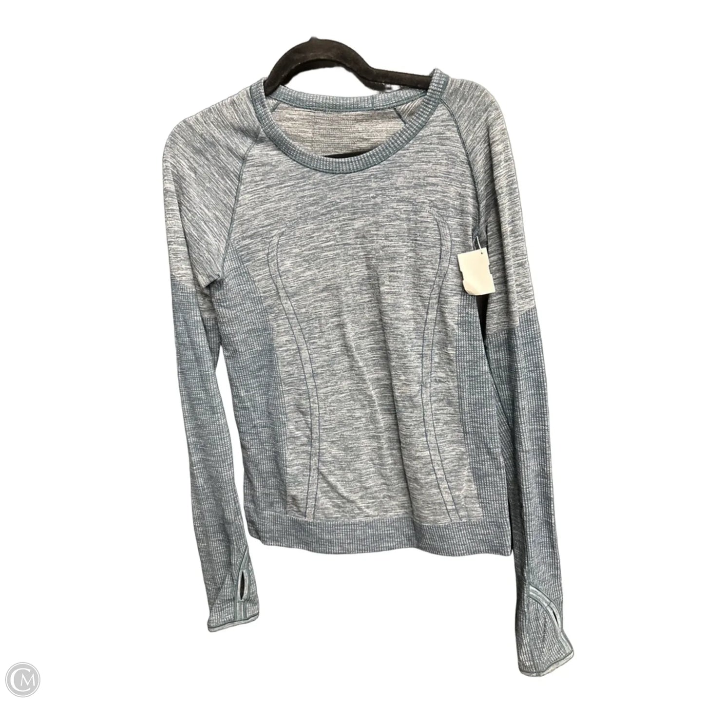 Athletic Top Long Sleeve Crewneck By Lululemon In Blue, Size: M