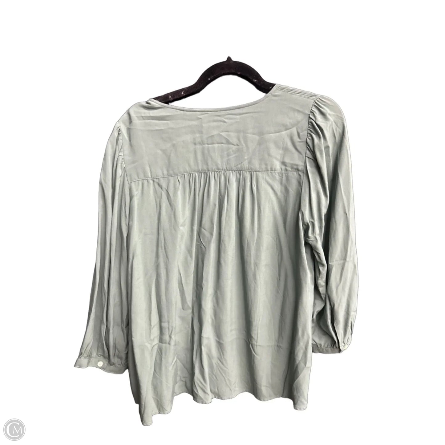 Blouse Long Sleeve By Levis In Green, Size: L
