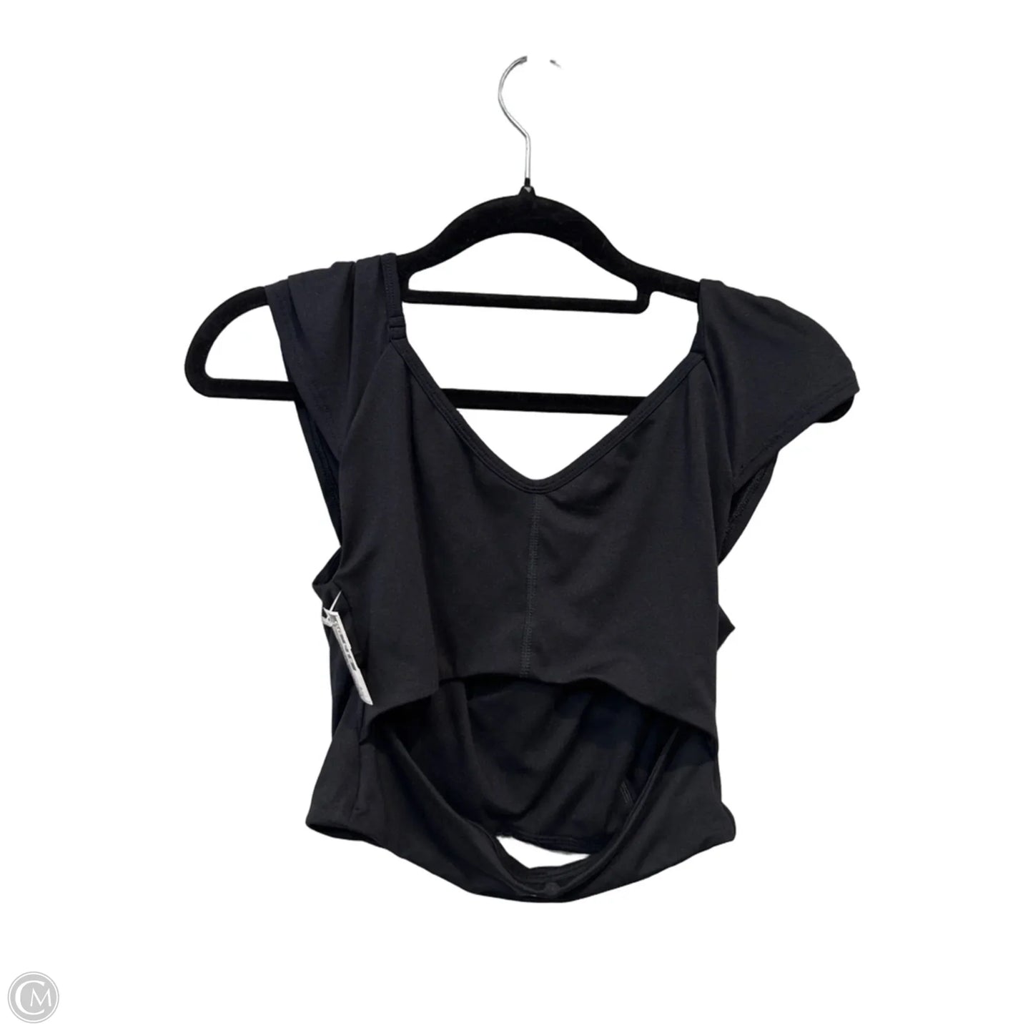 Athletic Top Short Sleeve By Free People In Black, Size: S