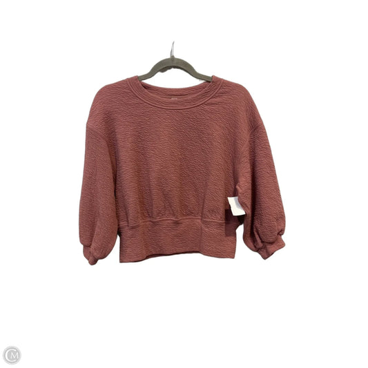 Athletic Sweatshirt Crewneck By Lululemon In Pink, Size: 4