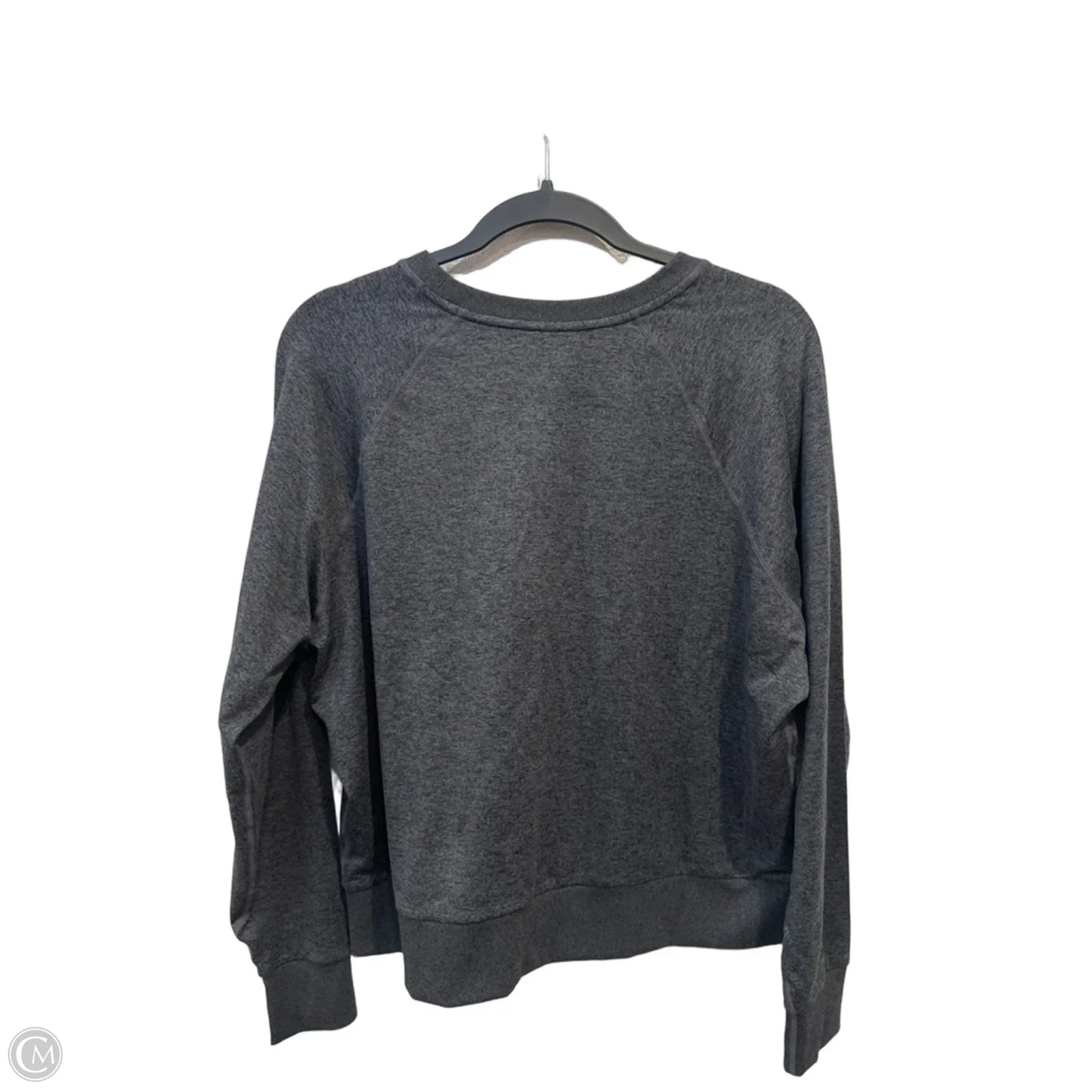 Athletic Top Long Sleeve Collar By Vuori In Grey, Size: M
