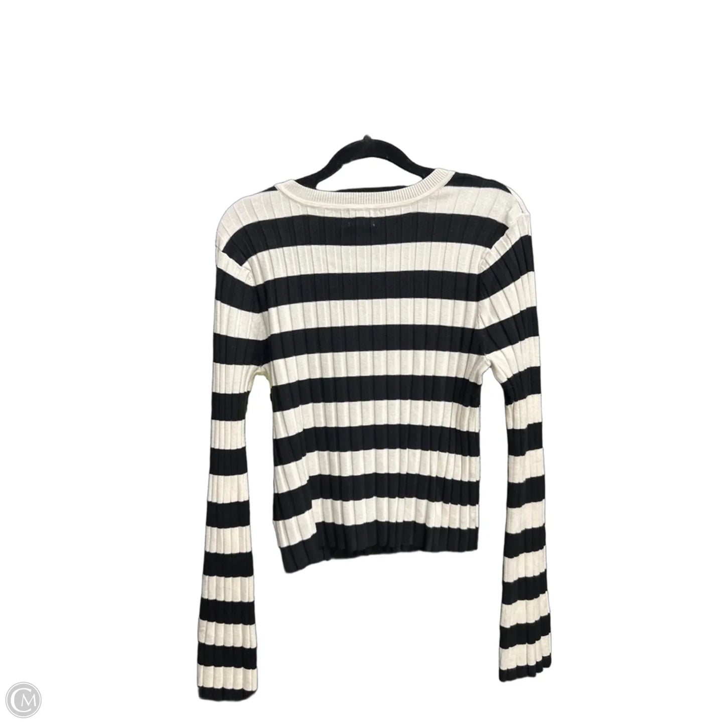 Top Long Sleeve By A New Day In Striped Pattern, Size: Xl