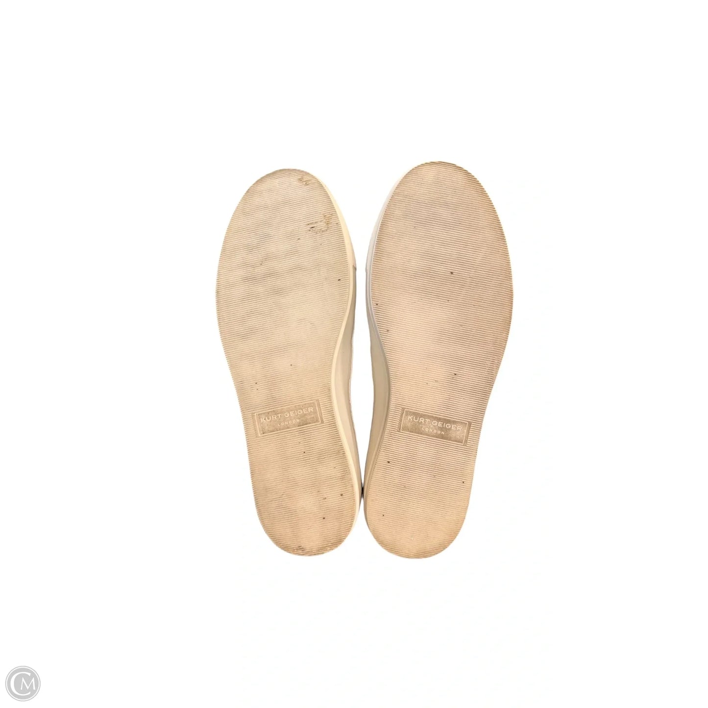 Shoes Designer By Kurt Geiger In Black & Gold, Size: 8.5