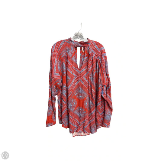 Dress Casual Short By Free People In Blue & Red, Size: Xs