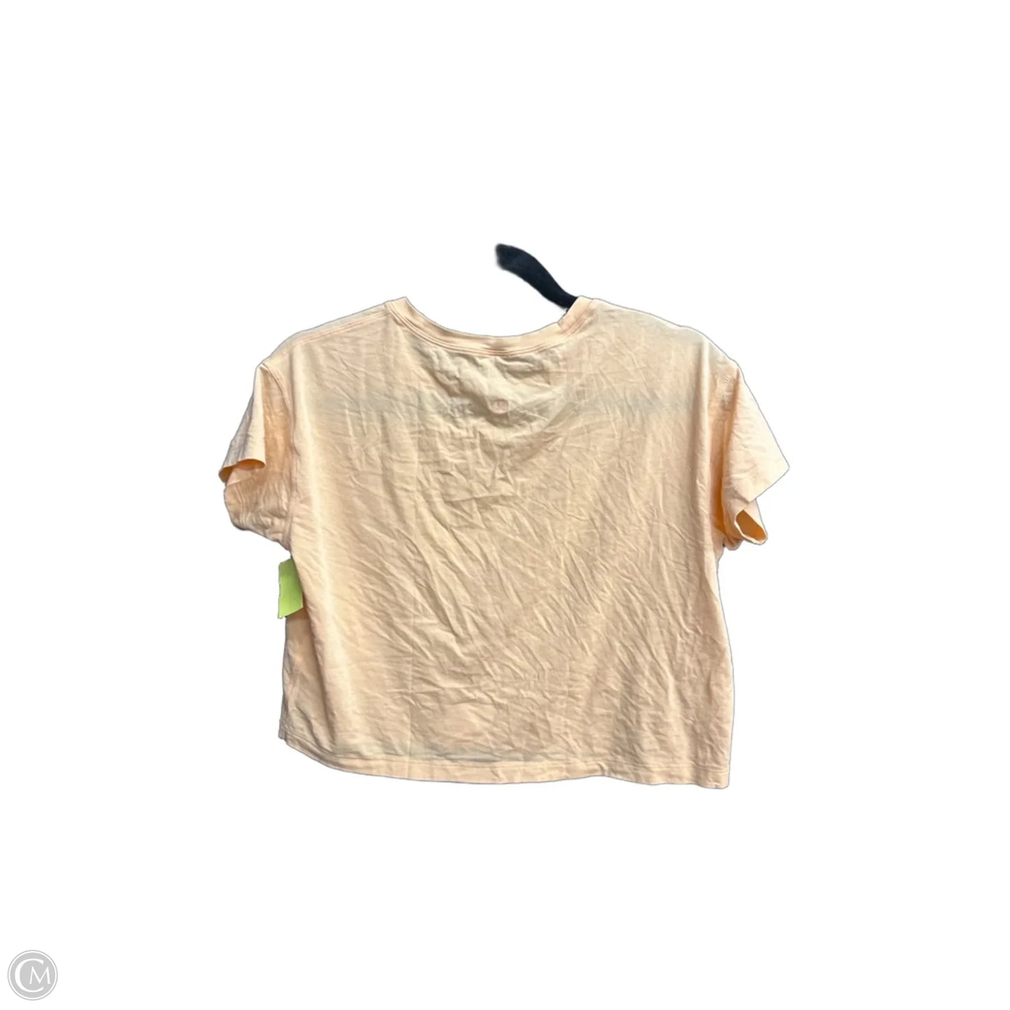 Athletic Top Short Sleeve By Lululemon In Orange, Size: S