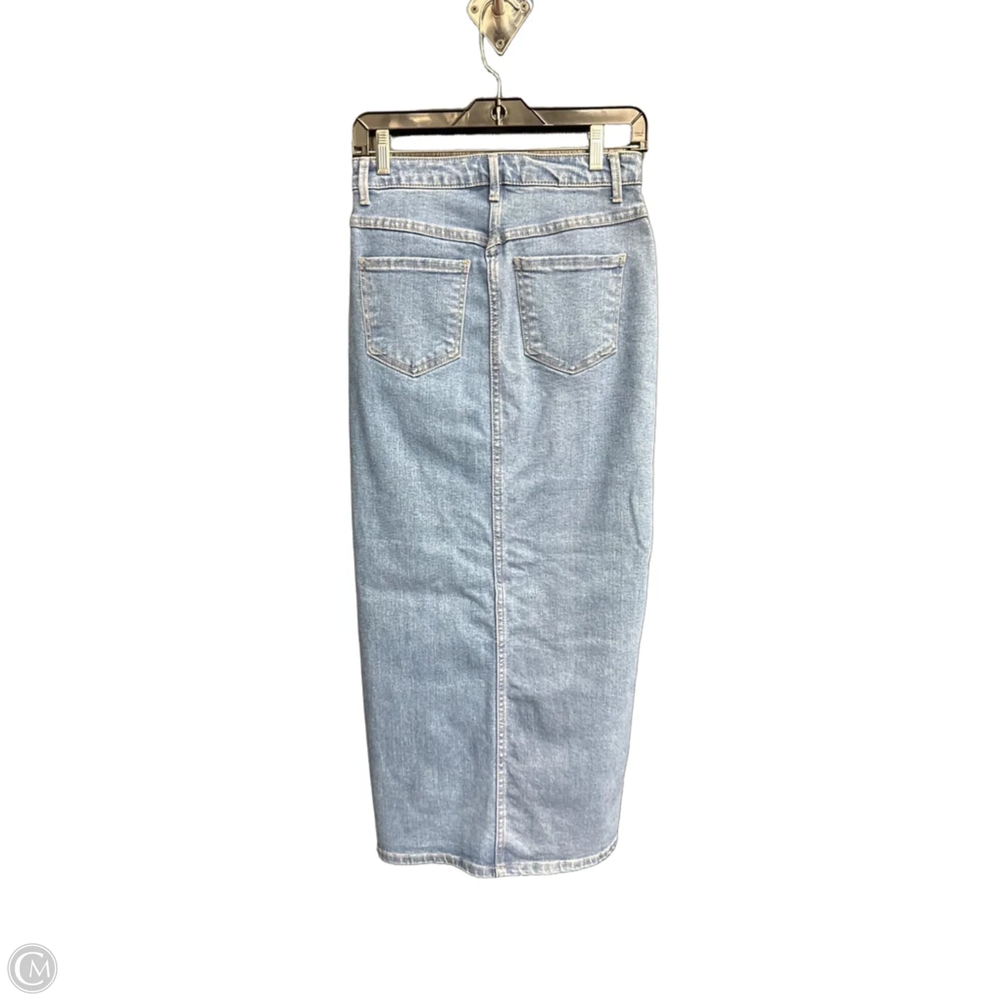 Skirt Maxi By Oat In Blue Denim, Size: 2