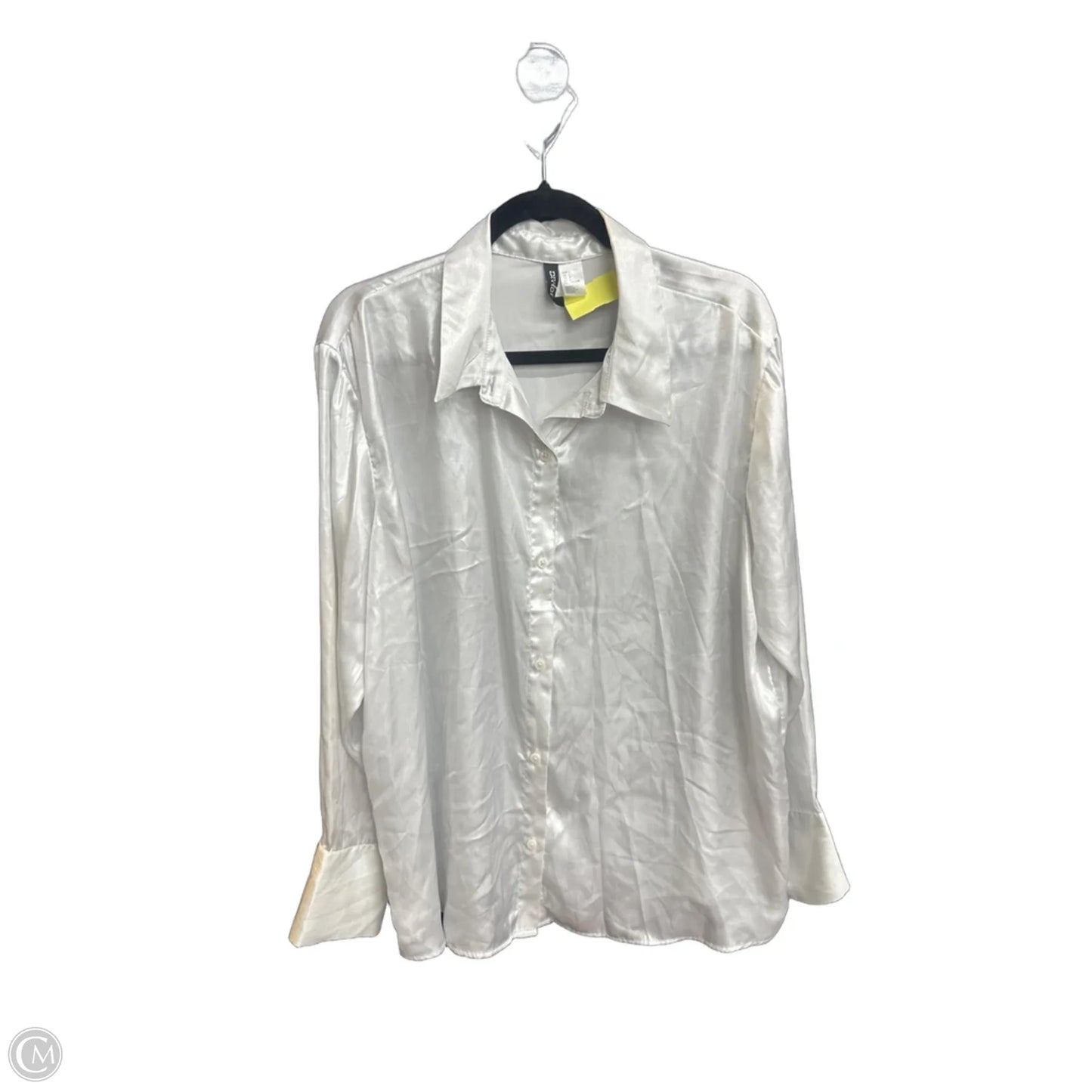 Blouse Long Sleeve By Divided In White, Size: L