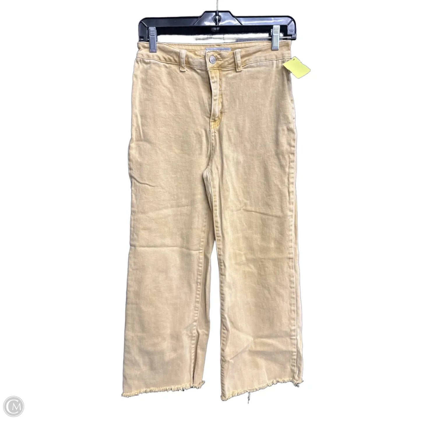 Jeans Wide Leg By Zenana In Yellow Denim, Size: S