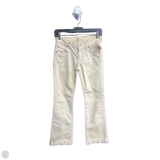 Pants Corduroy By 7 For All Mankind In Cream, Size: 2