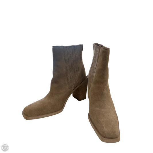 Boots Ankle Heels By Sam Edelman In Tan, Size: 5