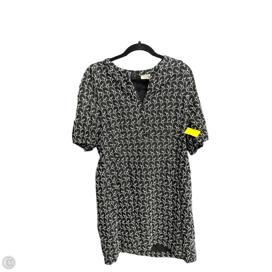 Dress Casual Midi By Loft In Black & White, Size: 1x
