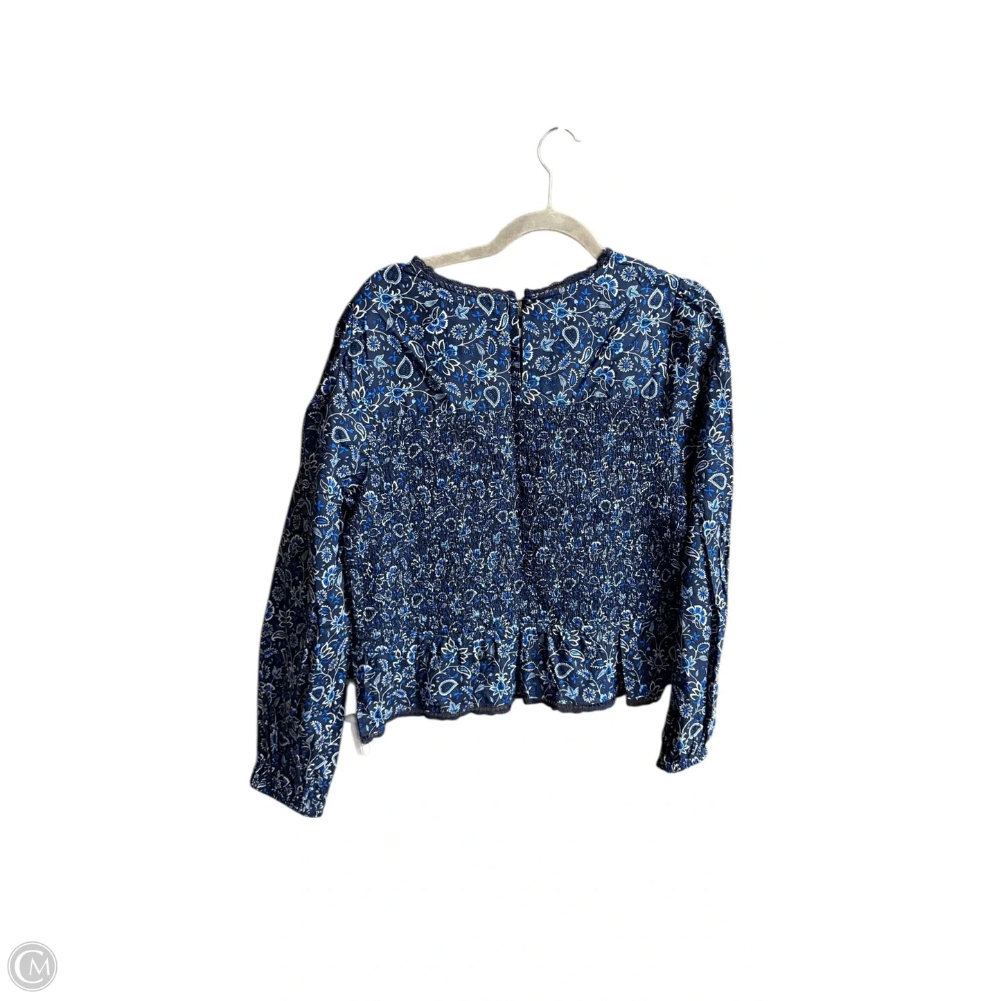 Top Long Sleeve By Loft In Navy, Size: L