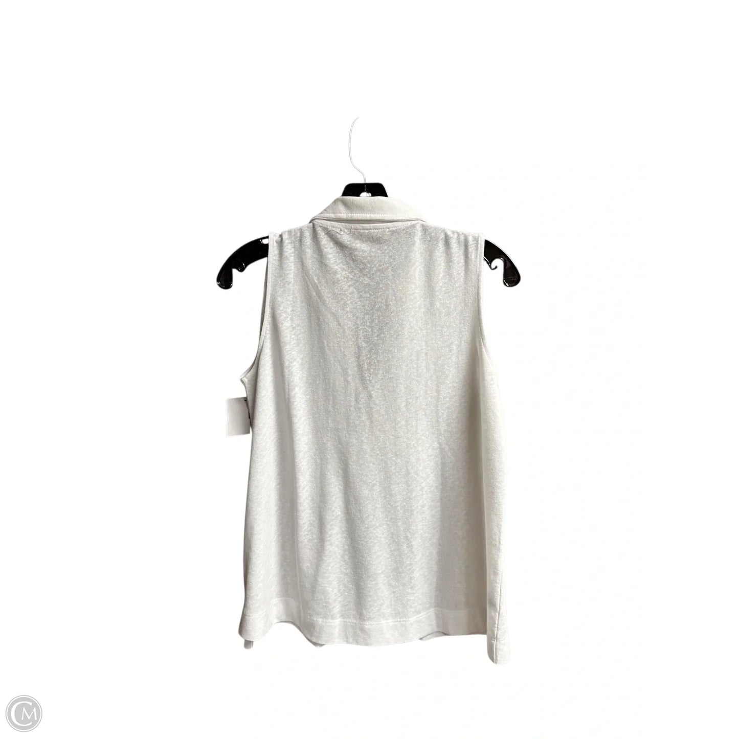 Top Sleeveless By Loft In White, Size: Sp