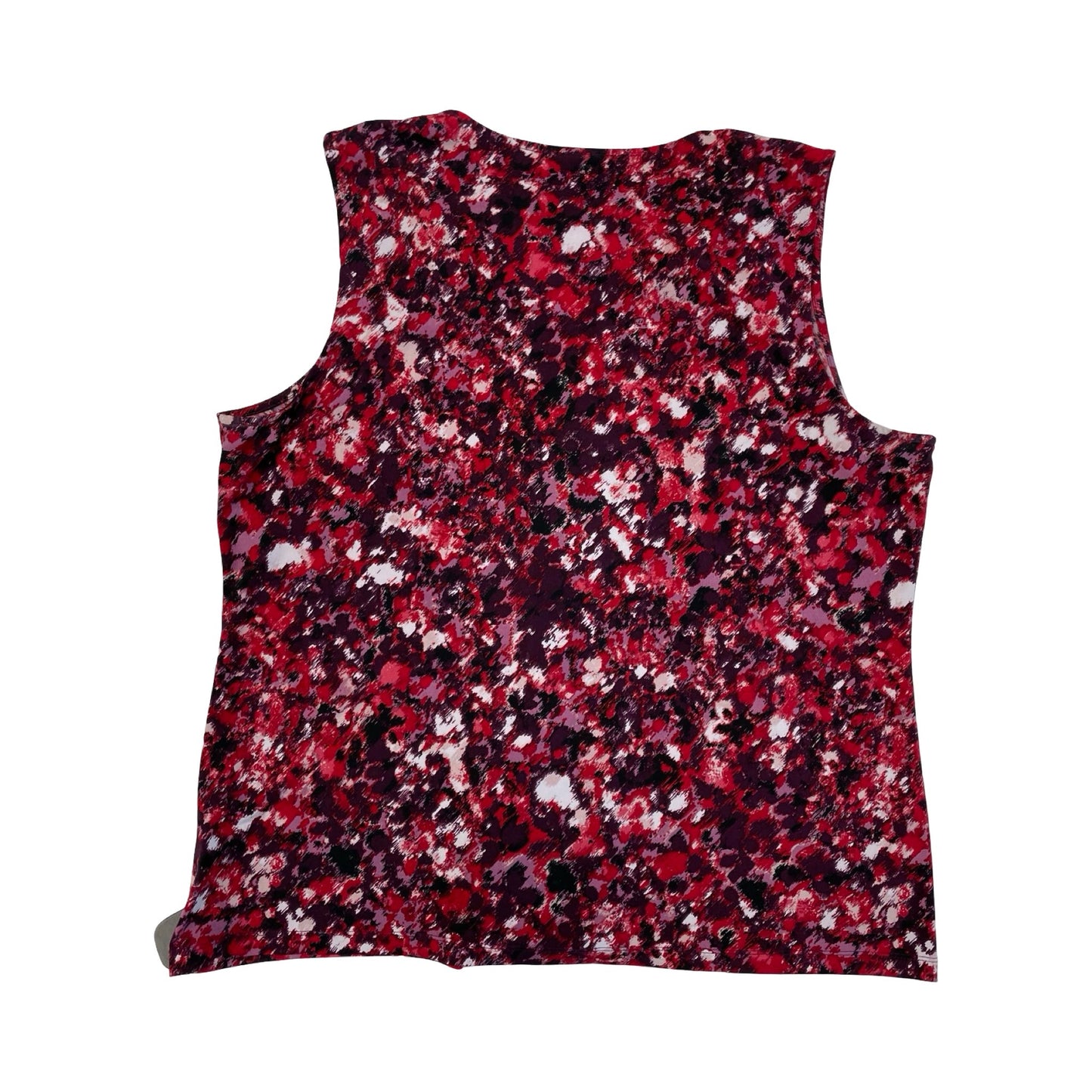 Top Sleeveless By Dana Buchman In Purple & Red, Size:Xxl