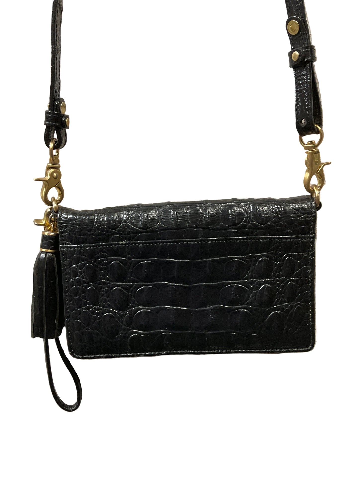 Crossbody Designer By Brahmin In Black, Size:Small
