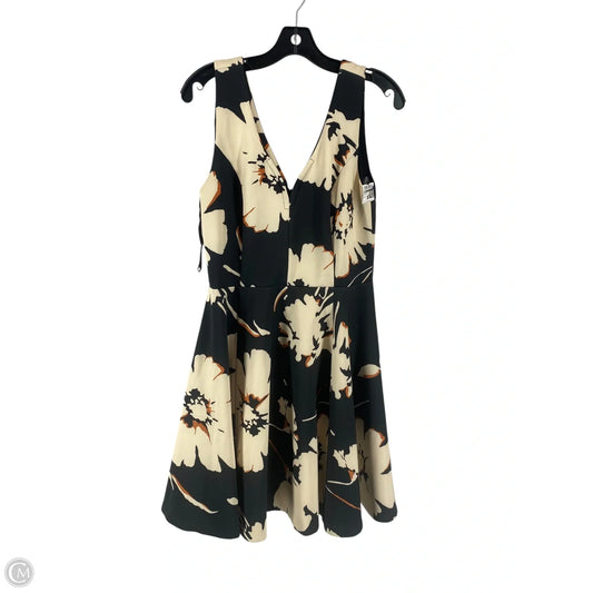 Dress Party Midi By Maeve In Black & Cream, Size: 12