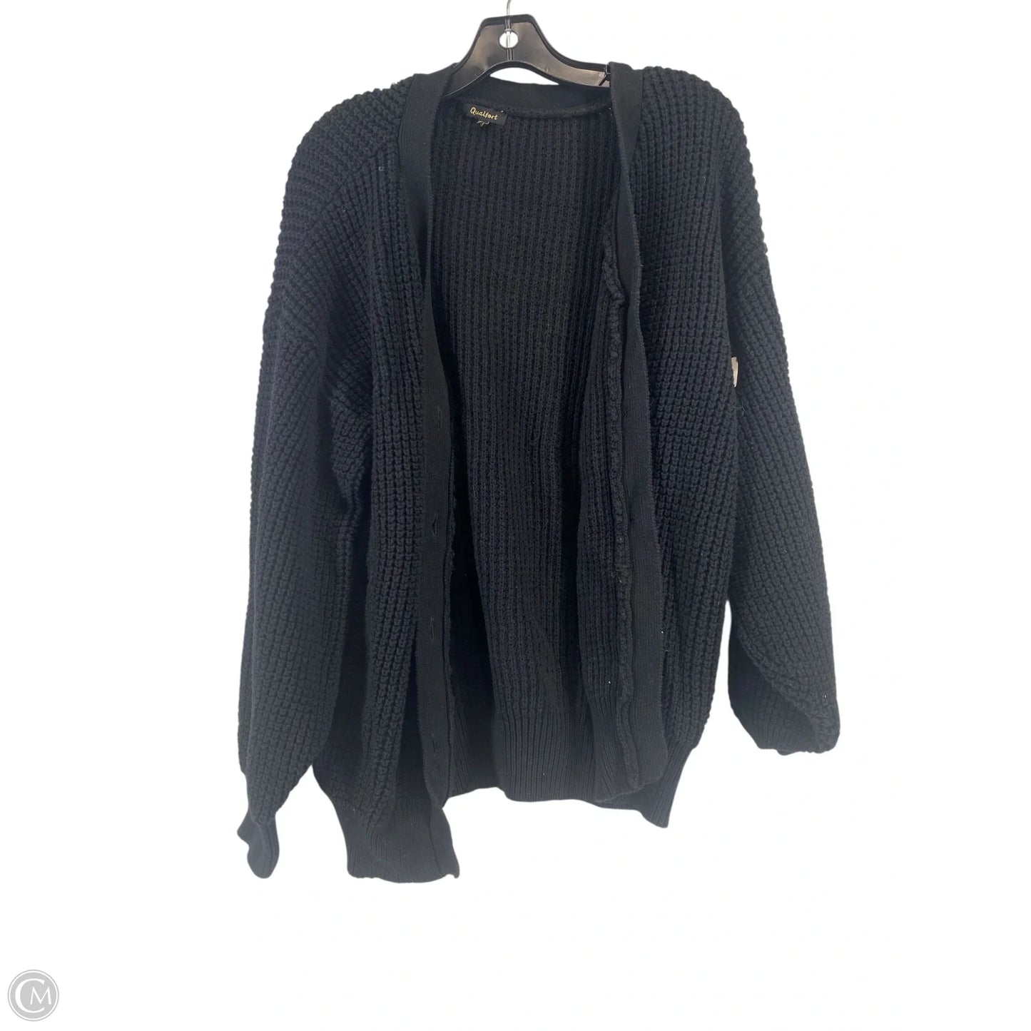 Sweater Cardigan By Clothes Mentor In Black, Size: 2x
