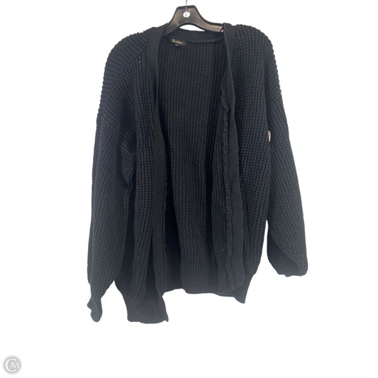 Sweater Cardigan By Clothes Mentor In Black, Size: 2x