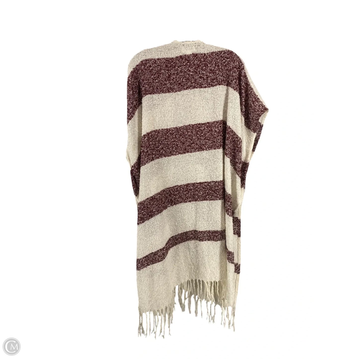 Shawl By Mudpie In Cream & Red, Size: Osfm