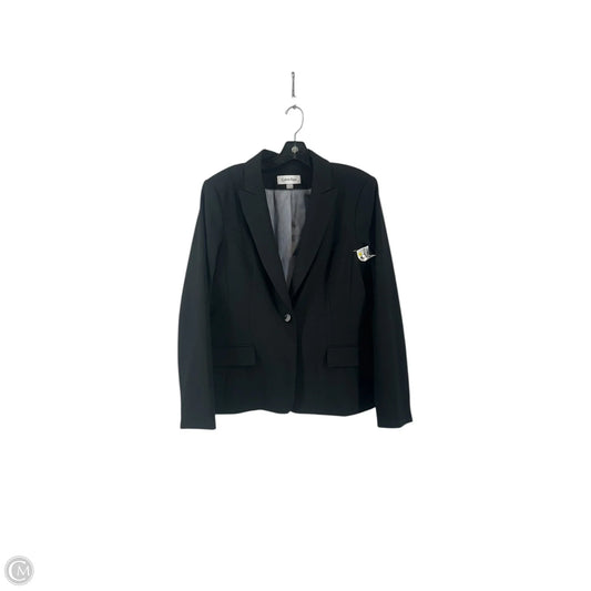 Blazer By Calvin Klein In Black, Size: Xl