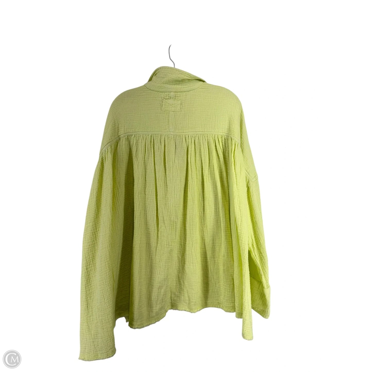 Top Long Sleeve By Free People In Yellow, Size: L