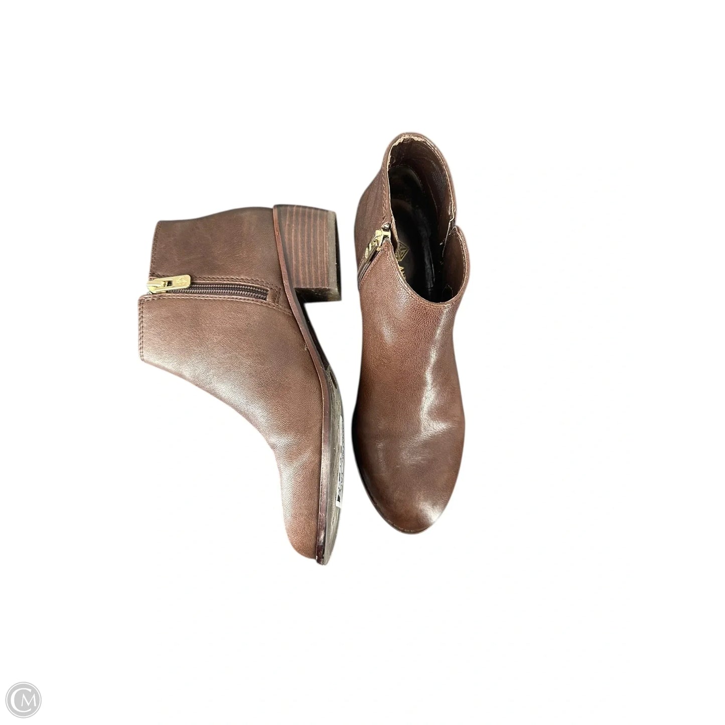 Boots Ankle Heels By Antonio Melani In Brown, Size: 5.5